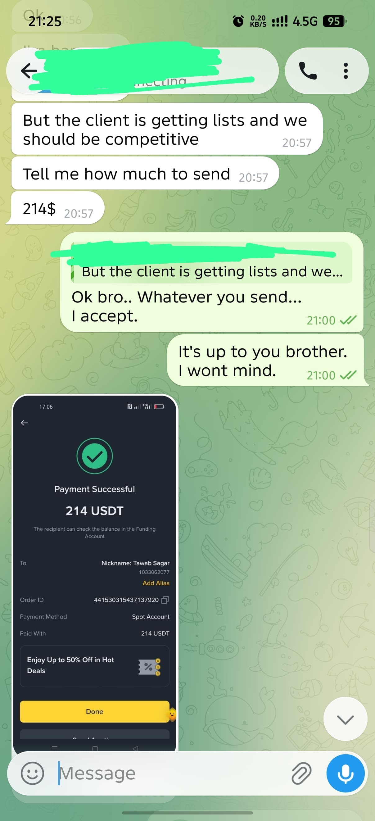 Real LinkTechy client feedback screenshot 3