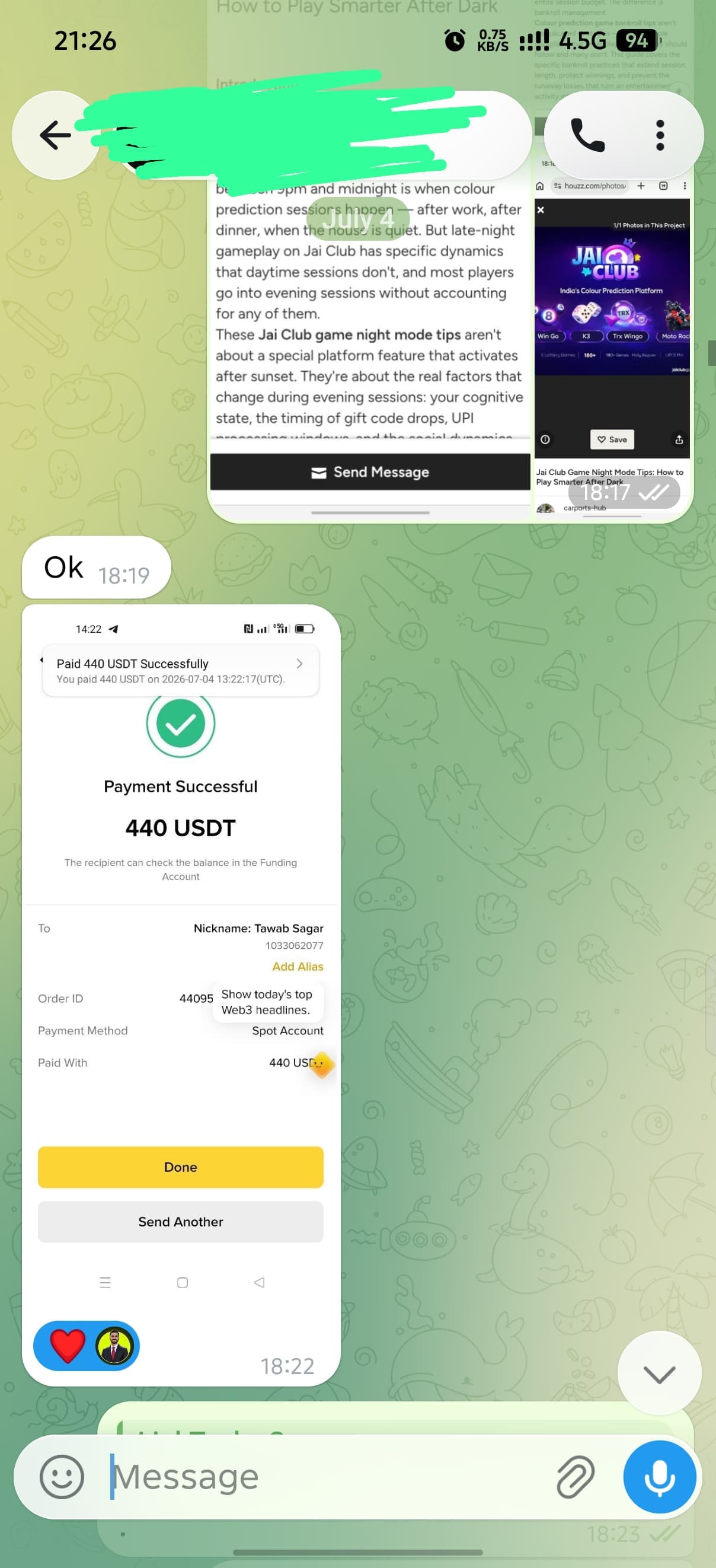 Real LinkTechy client feedback screenshot 4
